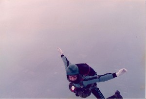 Early days, one of my first free fall skydives